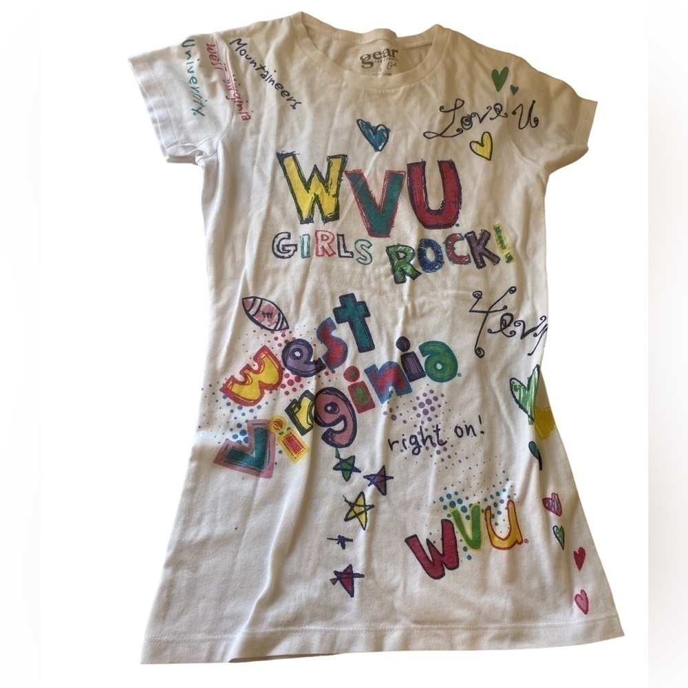 Wvu kids crayon drawing Tshirt size small